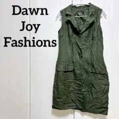 Dawn Joy Fashions ノースリーブワンピース オリーブグリーン