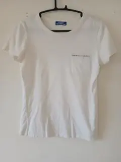 BURBERRY BLUELABEL　ホワイト 半袖Tシャツ ポケット付き　М