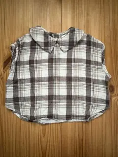 tete a tete チェックシャツ80