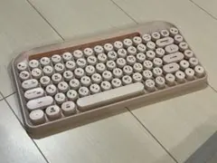 3COINS 丸型ワイヤレスキーボード KOR-05 ピンク