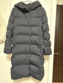 美品　ユニクロ　シームレスダウン　ロング　ブラック