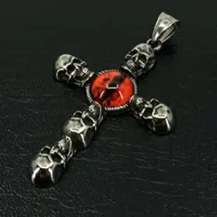 シルバー ロザリオ ドクロ スカル ネックレス ペンダント ヴィンテージ