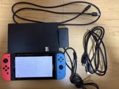 Nintendo Switch 本体 リモコンL赤R青　付属品あり（箱無し）