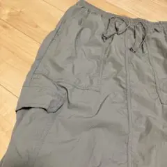 GU グレー カーゴスカート　Lサイズ