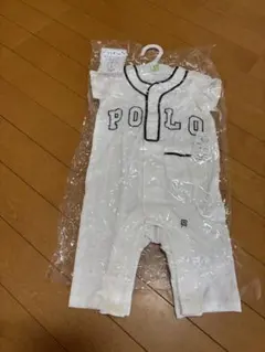 POLO ボタン付きロンパース 100%コットン　60〜70