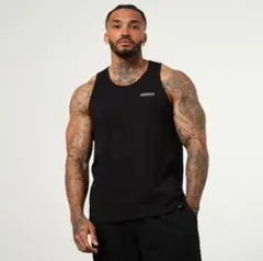 VANQUISH ブラックタンクトップ vanquish fitness