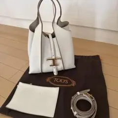 TOD'S ホワイト ショルダーバッグ