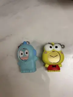 サンリオ顔ハメキーホルダー　ケロッピ 、ハンギョドン