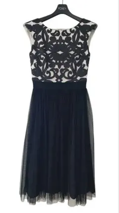 グレースコンチネンタル　刺繍チュールワンピース　ドレス