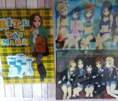 ☆けいおん！！まとめ売り　3点セット　クリアファイル＋ビジュアルシート☆