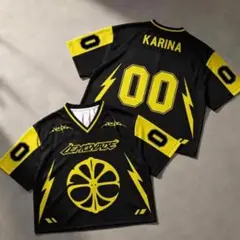 新品 aespa エスパ Tシャツ Lサイズ カリナ