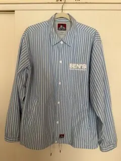 お値下げ中！ BEN'S 水色ストライプジャケットのサムネイル