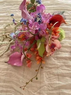 フルオーダー　ウェディングブーケ　ブートニア