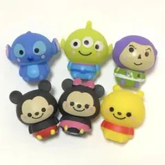 ディズニーキャラクター 6個セット フィギュア マスコット ソフビのサムネイル