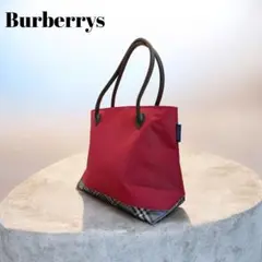 Burberrys バーバリー　トートバッグ　ノバチェック　ブルーレーベル