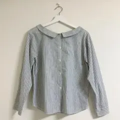 earth music &ecology ストライプブラウス　Fサイズ