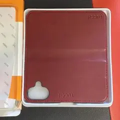 【未使用品】TUCCH 手帳型スマホケース レッド