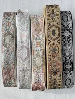 インド刺繍リボン　お好きなリボン1m ハンドメイド　ヘアアクセサリー　ポーチ