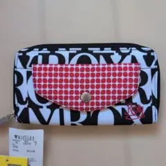 ROXY 長財布 ラウンドファスナー 総柄 レッドのサムネイル