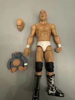 WWE レスラーアクションフィギュア 交換用ヘッド付き