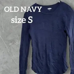 ネイビー 長袖カットソー