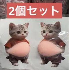 ねこ　猫　お腹シール　おなかシール　ぷにぷにシール　3Ｄシール　マシュマロシール