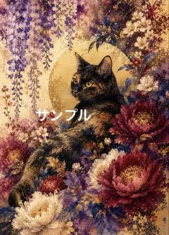 一作限り】花あかりに包まれた三毛猫 三毛猫 P866 - メルカリ