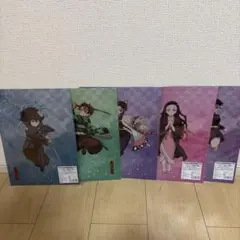 鬼滅の刃 アニプレックスオンラインくじ E賞 クリアファイル 5点セット