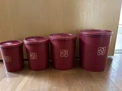 221☆Tupperwareタッパーウェア マキシデコレーター 密閉容器 4個