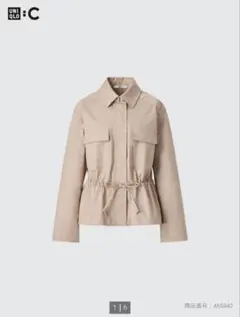 エ*イ様 UNIQLO C コットンブレンドドローストリングジャケット M