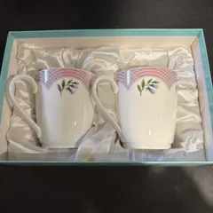 Tiffany & Co. 花柄ティーカップ 2個セット