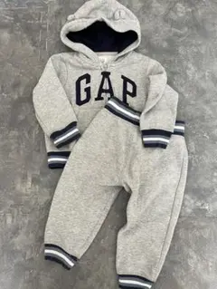 GAP フード付きパーカー　グレーセットアップ