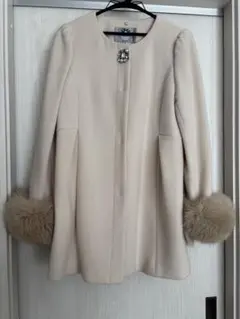 Rirandture ピンクベージュ　コート サイズ2