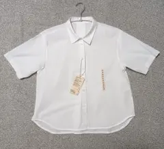 【タグ付き】無印良品　レギュラーカラー半袖シャツ　レディース