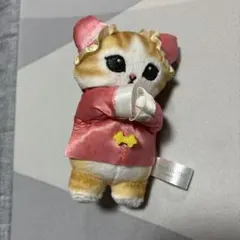 mofusand マスコット ぬいぐるみ 猫 ピンク