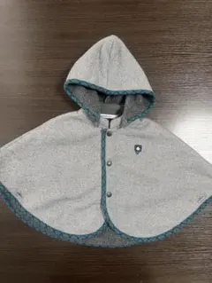 familiar フード付きケープ 60-90サイズ