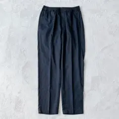グリーンレーベルリラクシング| カジュアルパンツ【S】ウエストゴム　ドロスト　紺