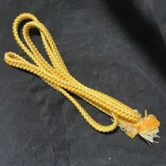 帯締め　黄色　イエロー　橙色　オレンジ　2色組紐