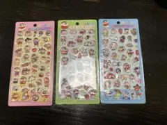 クレヨンしんちゃん ドロップシール3シートセット