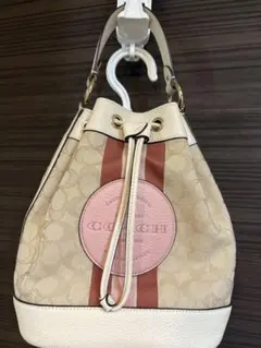 COACH シグネチャー 巾着 ショルダーバッグ 巾着 メンズレディース共有 