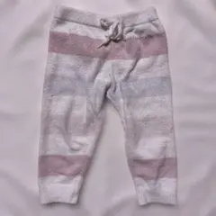 PLATOP ストライプパンツ グレー/ピンク/ホワイト