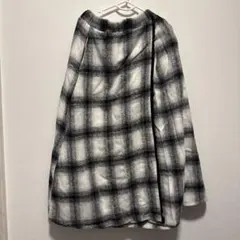 140 tinymanon ロングスカート　チェック　白　黒