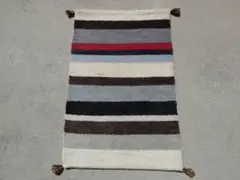 92×62cm ギャッベ 手織り 民族ギャッベ 玄関マット アクセントラグ