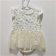 【コトリ】テレコ花柄ロンパース【cottoli】