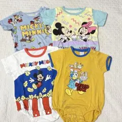 Disney ミッキー・ミニー ドナルド ロンパースセット