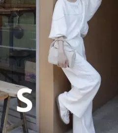 JUMELLE ステッチスウェットセットアップ　春