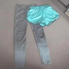レギンスとショートパンツセット