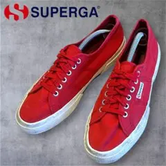 本日発送　SUPERGA スペルガ キャンバス　スニーカー　赤 レッド　44のサムネイル