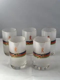 ★昭和レトロ★グラス5個セット