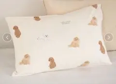ジェラートピケ パウダーDOG3柄ジャガードピローケース ポメラニアン
